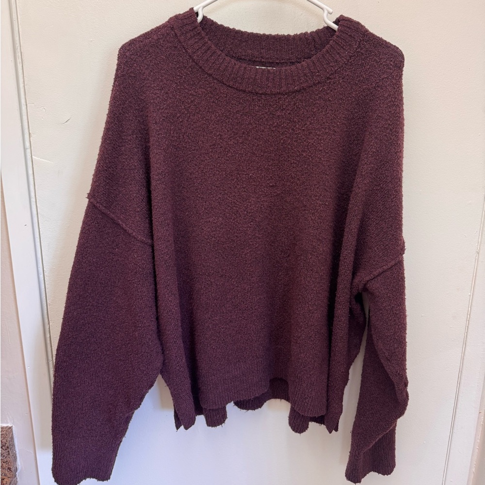 AE whoa so soft classic crew neck sweater-moonlight size large